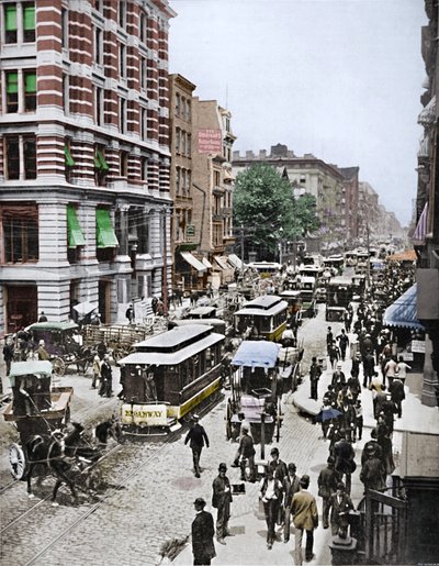 Broadway, New York, 19. Jahrhundert von Unbekannt