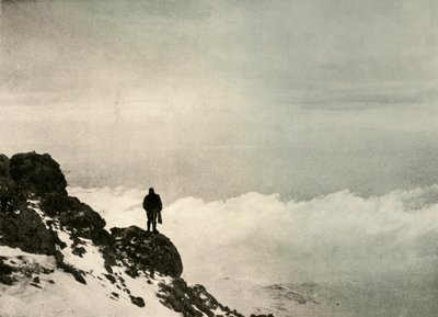 Brocklehurst blickt vom Mount Erebus herab, 1908, 1909 von Unbekannt