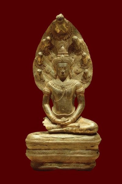 Buddha, von Naga beschützt von Unbekannt