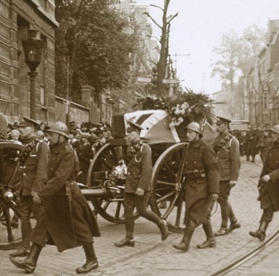 Beerdigung von Edith Cavell, Brüssel, Belgien, 1915 von Unbekannt