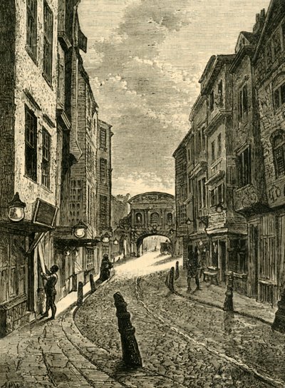 Butchers Row im Jahr 1800 von Unbekannt