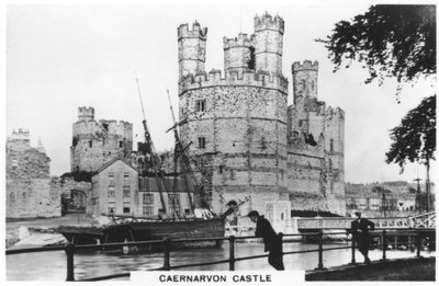 Schloss Caernarvon, Caernarfon in Nordwales, 1936 von Unbekannt