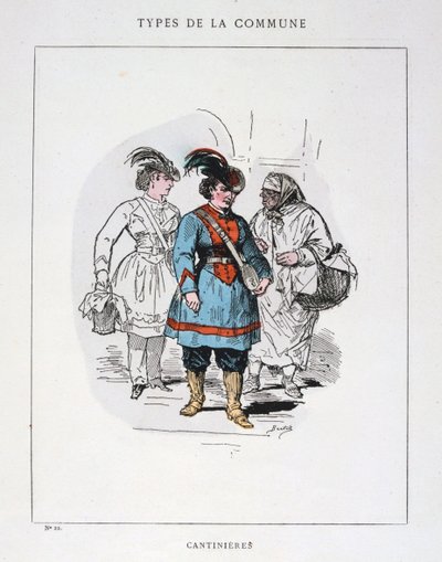 Cantinieres, Pariser Kommune, 1871 von Unbekannt