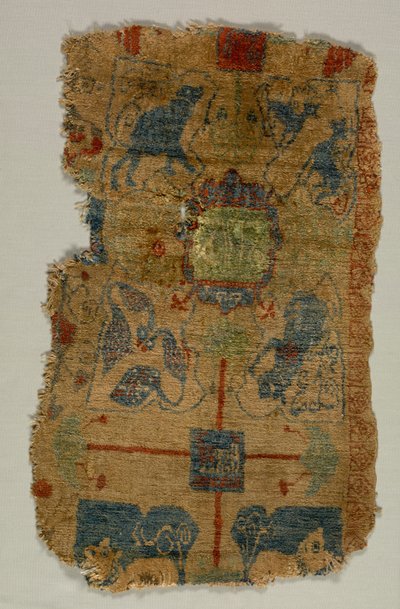 Teppichfragment, um 1400 von Unbekannt