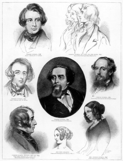 Charles Dickens 1812-1870, englischer Schriftsteller, 1892 von Unbekannt