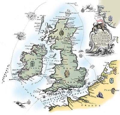 Karte des Kurses der spanischen Armada, 1588 von Unbekannt