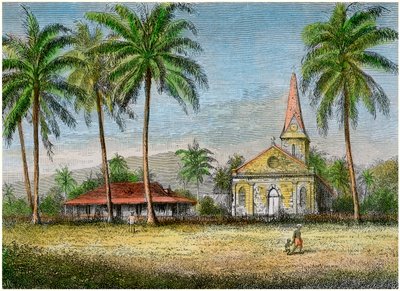 Kirche, Samoa, ca. 1875 von Unbekannt