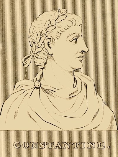 Konstantin, 272 - 337 n. Chr., 1830 von Unbekannt