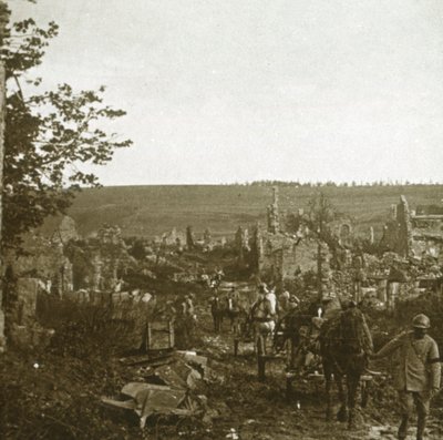 Konvoi, Les Éparges, Nordfrankreich, ca. 1914-1918 von Unbekannt