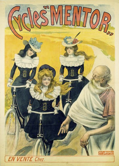 Cycles Mentor Poster, ca. 1896 von Unbekannt