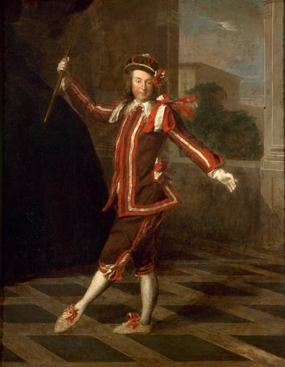 Tanzender Mezzetin, ca. 1720 von Unbekannt