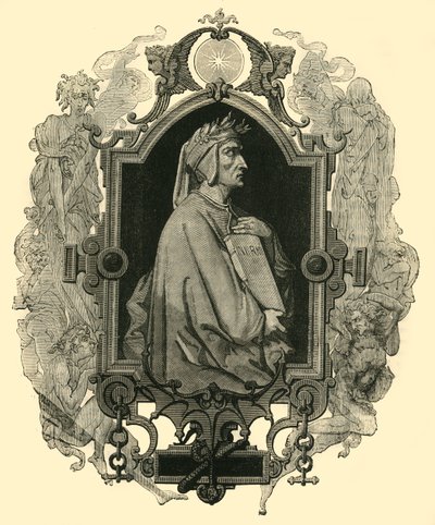 Dante Alighieri, um 1265-1321, 1890 von Unbekannt