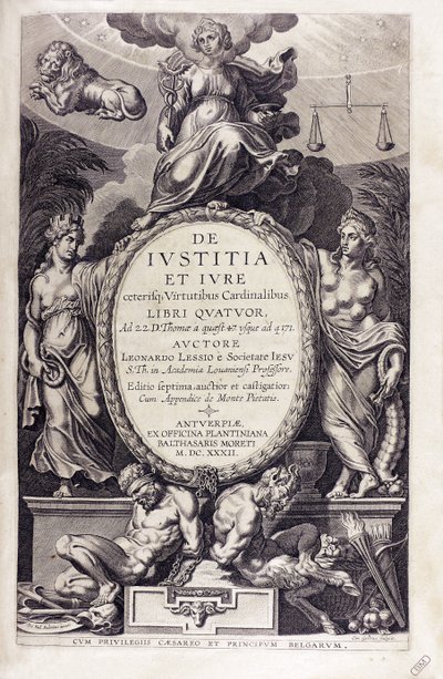 De iustitia et iure von Leonardus Lessius, 1632 von Unbekannt