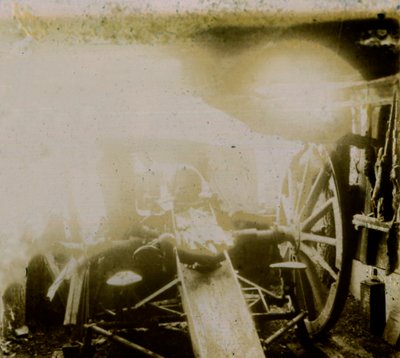 Zerstörte 75, automatische Flugabwehrkanone, ca. 1914-1918 von Unbekannt