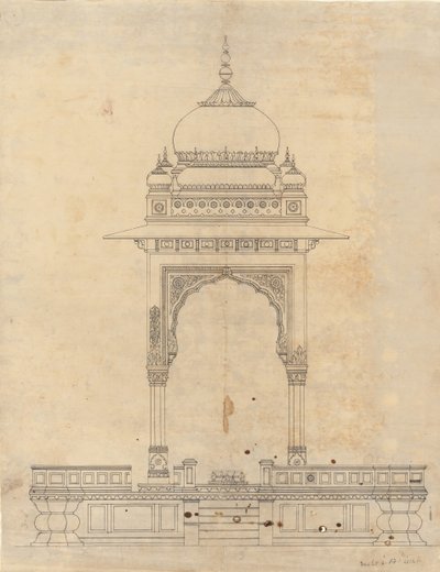 Kuppelpavillon, ca. 1830 von Unbekannt