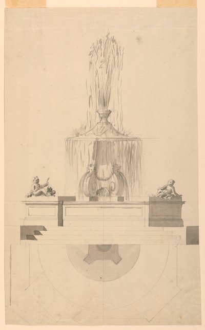 Zeichnung, Brunnen, 1775 von Unbekannt