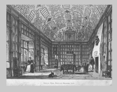 Salon, Boughton-Malherbe, Kent, Mitte des 19. Jahrhunderts von Unbekannt