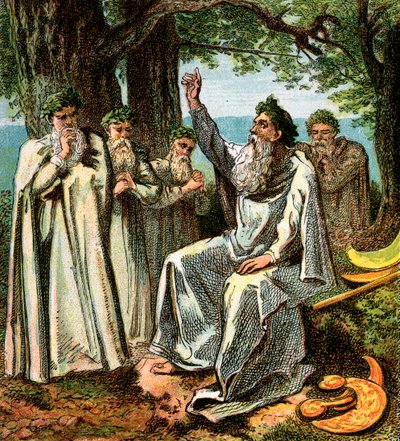 Druiden, oder britische Priester, ca. 1850 von Unbekannt