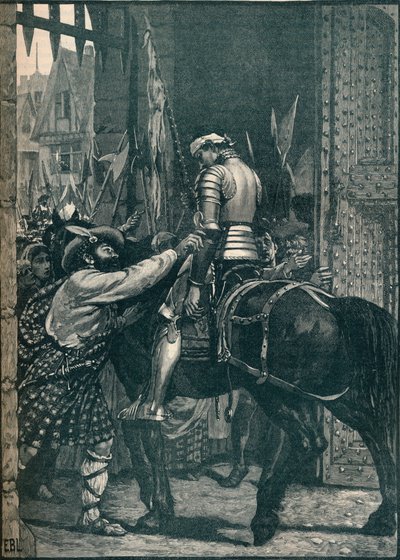 Edinburgh nach der Schlacht von Flodden, 1513 (1905) von Unbekannt