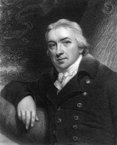 Edward Jenner, englischer Arzt, 1837 von Unbekannt