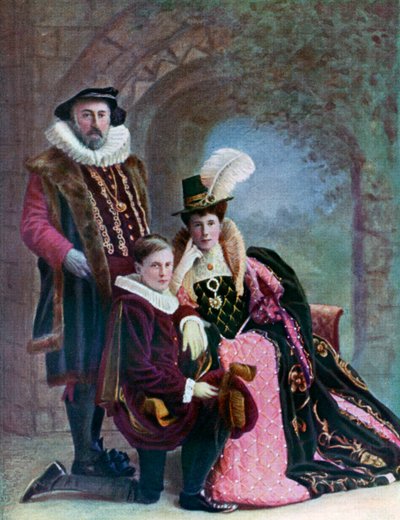 Elisabethanisches Kostüm, um 1572, 1910 von Unbekannt