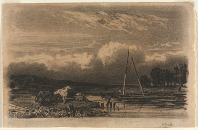 Englische Ansicht, nach Jules Dupré, 1800er von Unbekannt