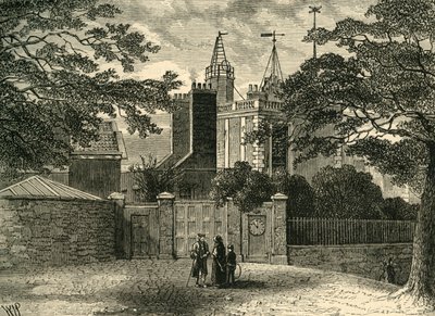 Eingang zum Greenwich-Observatorium, um 1840 von Unbekannt