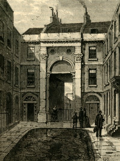Essex Water Gate, Essex Street, Strand, 1881 von Unbekannt