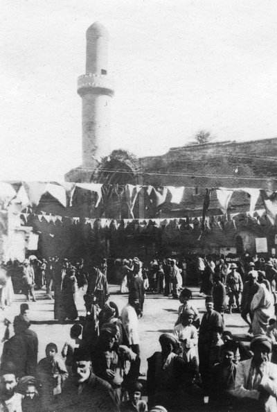 Börsenplatz, Bagdad, Irak, 1917-1919 von Unbekannt