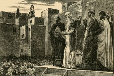 Esra liest das Gesetz den Juden vor, 1890 von Unbekannt