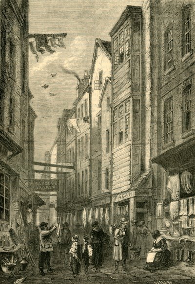 Field Lane um 1840 von Unbekannt
