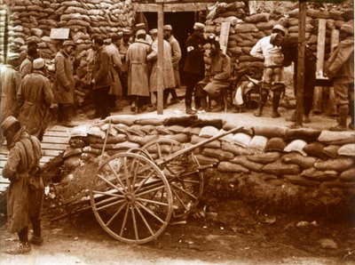 Erste-Hilfe-Posten, Ablain-Saint-Nazaire, Nordfrankreich, um 1914-1918 von Unbekannt