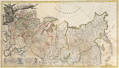 Erste allgemeine Karte des Russischen Reiches, 1745 von Unbekannt