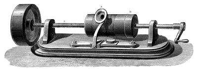 Erstes Modell des Edison-Phonographen ca. 1877 ca. 1880 von Unbekannt