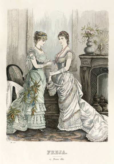 Freja illustrierte skandinavische Modezeitung 1881, Illustration Nr. 6 von Unbekannt