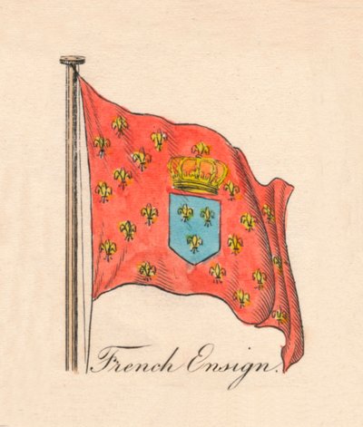Französische Flagge, 1838 von Unbekannt