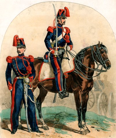 Französische Artillerieuniformen von Unbekannt