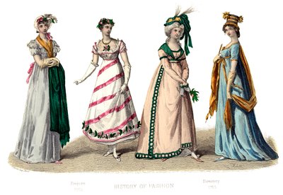 Französisches Kostüm: Empire, 1882 von Unbekannt