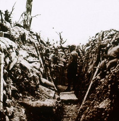 Frontlinie bei Bonneuil, Frankreich, ca. 1914-ca. 1918 von Unbekannt