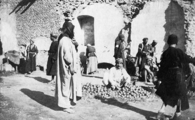 Obstmarkt, Bagdad, Irak, 1917-1919 von Unbekannt