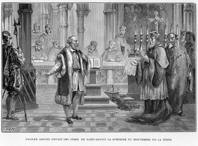 Galileo vor der Inquisition, Rom, 1633, 1870 von Unbekannt