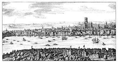 Gesamtansicht von London, 1666, 1909 von Unbekannt