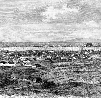 Gesamtansicht von Nanking, ca. 1890 von Unbekannt