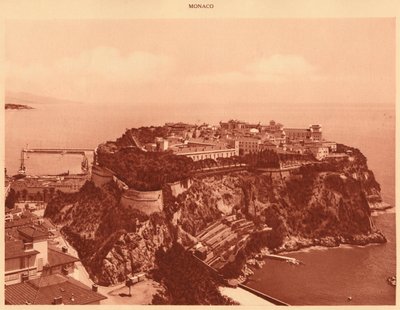 Gesamtansicht des Fürstentums Monaco, 1930 von Unbekannt