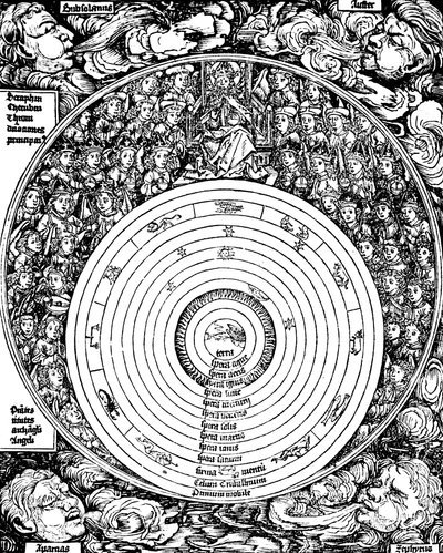 Geozentrisches Universum, 1493 von Unbekannt