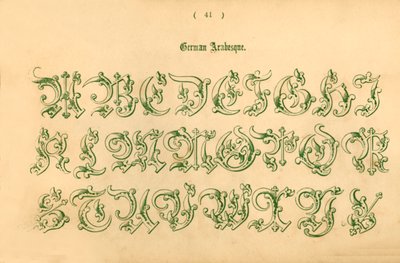 Deutsche Arabeske, 1862 von Unbekannt