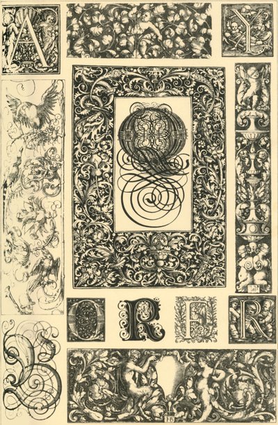 Deutsche Renaissance typografische Ornamente, 1898 von Unbekannt