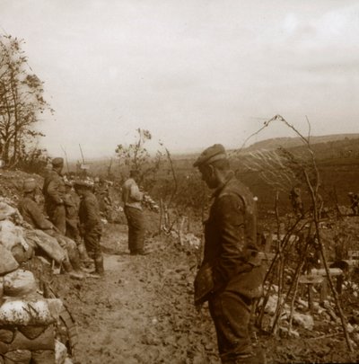 Deutsche Frontlinie, Verdun, Nordfrankreich, um 1914-1918 von Unbekannt