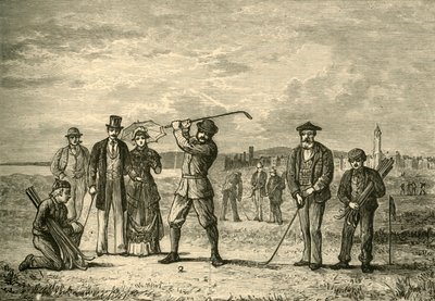 Golf auf dem Links, 1898 von Unbekannt