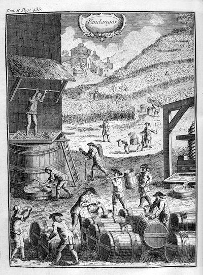 Weinlese, 1775 von Unbekannt